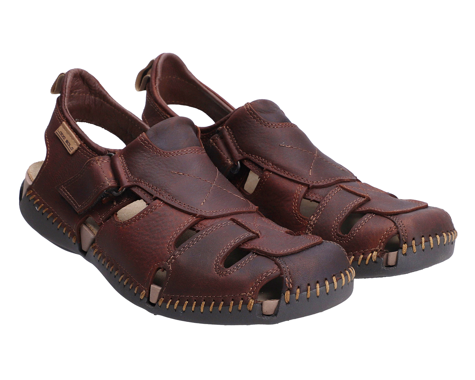 Foto 2 pulgar | Foto 1 | Sandalias Confort Lobo Solo de Piel para Hombre