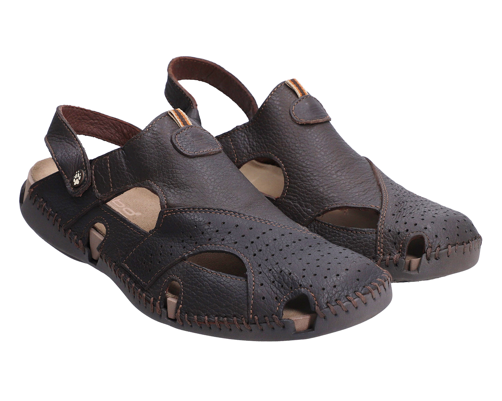 Foto 2 pulgar | Foto 1 | Sandalias Confort Lobo Solo de Piel para Hombre