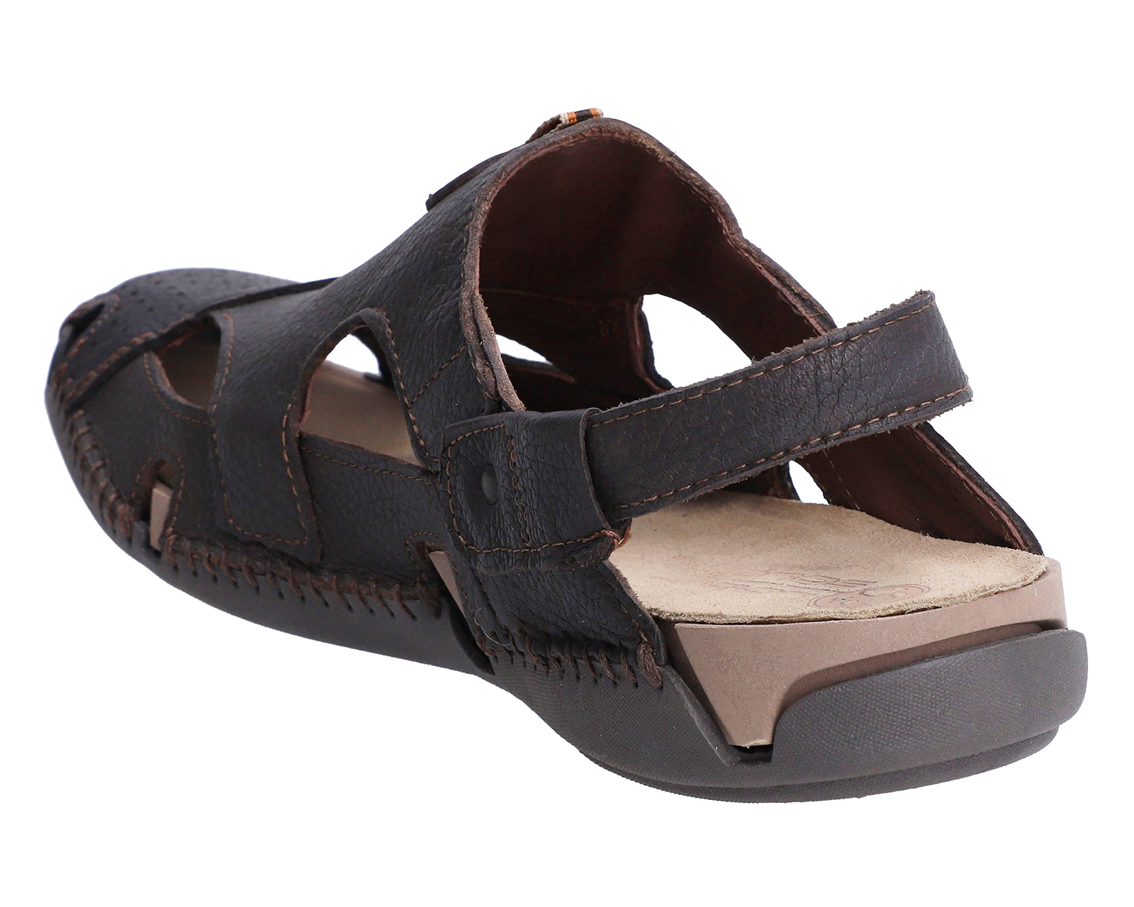 Foto 3 pulgar | Foto 2 | Sandalias Confort Lobo Solo de Piel para Hombre