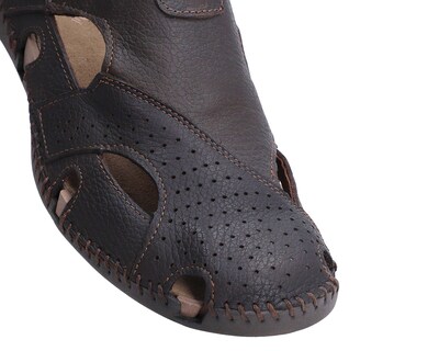 Foto 6 | Foto 6 | Sandalias Confort Lobo Solo de Piel para Hombre