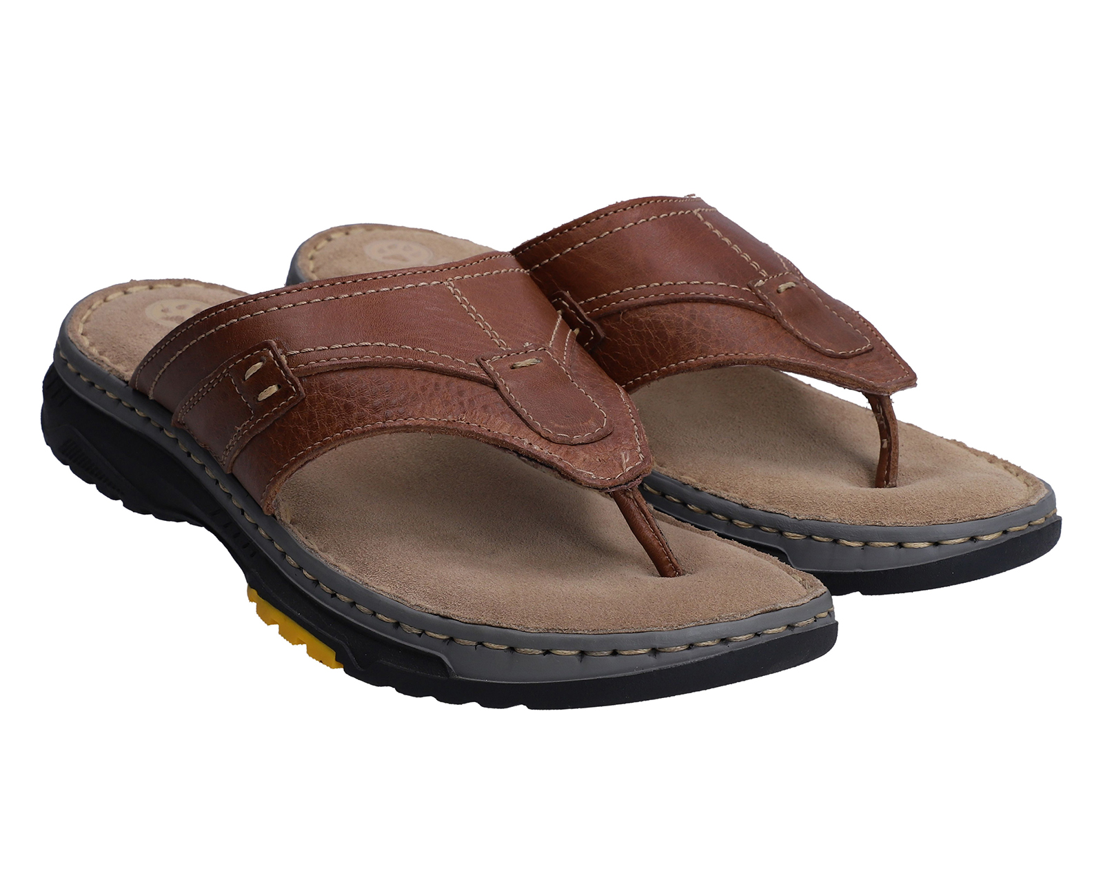 Foto 2 pulgar | Foto 1 | Sandalias Confort Lobo Solo de Piel para Hombre