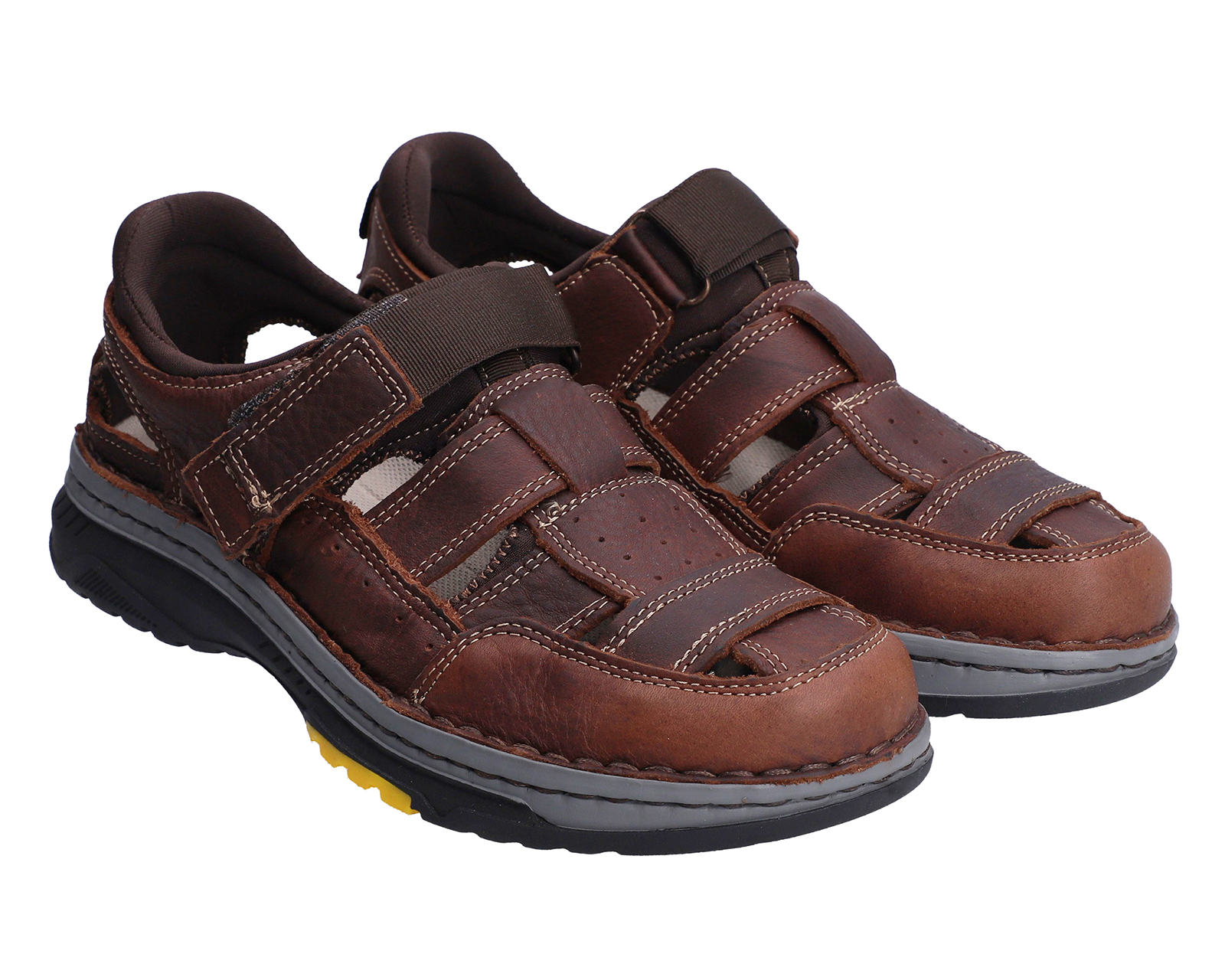 Sandalias Confort Lobo Solo de Piel para Hombre