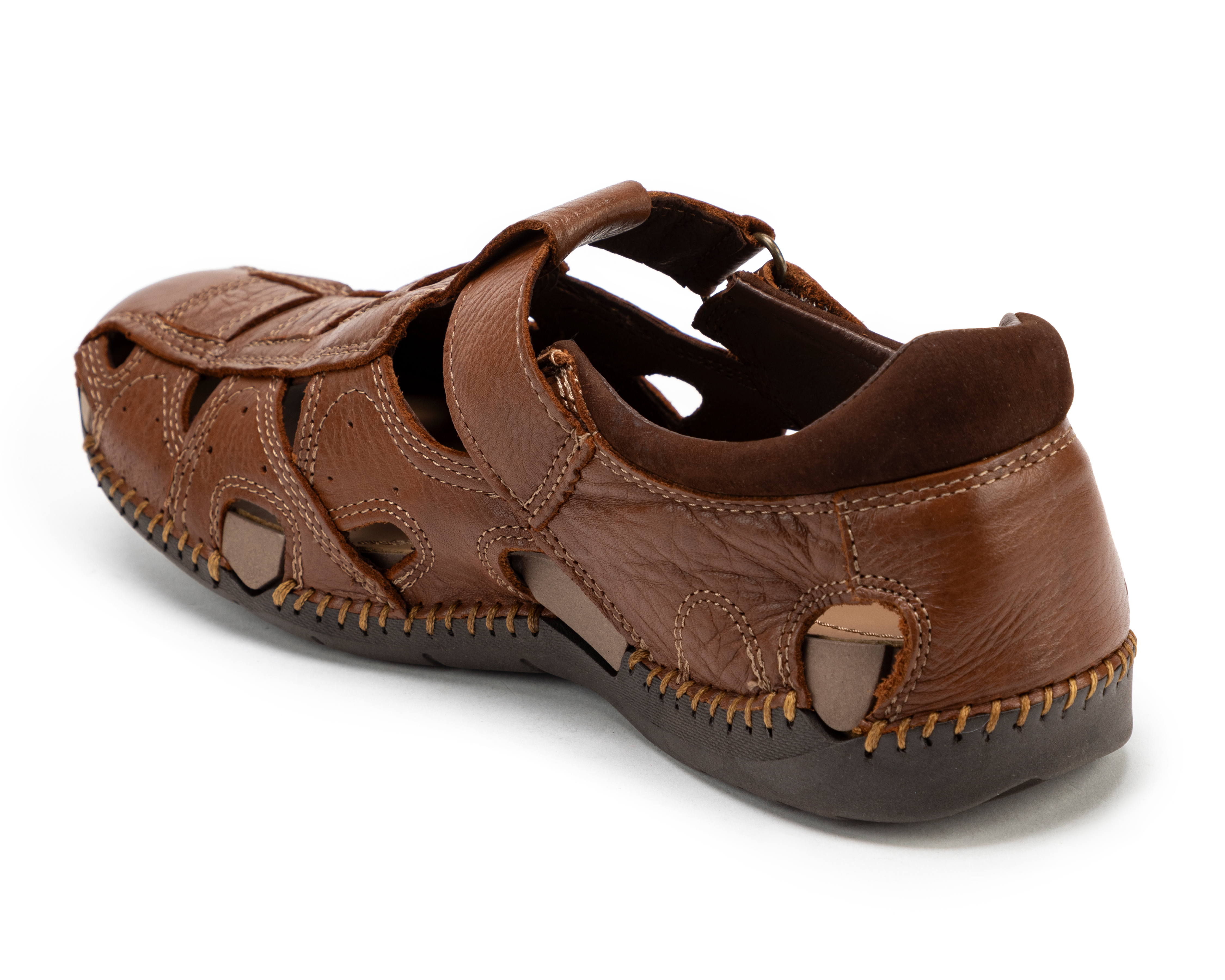 Foto 4 pulgar | Foto 3 | Sandalias Confort Lobo Solo de Piel para Hombre