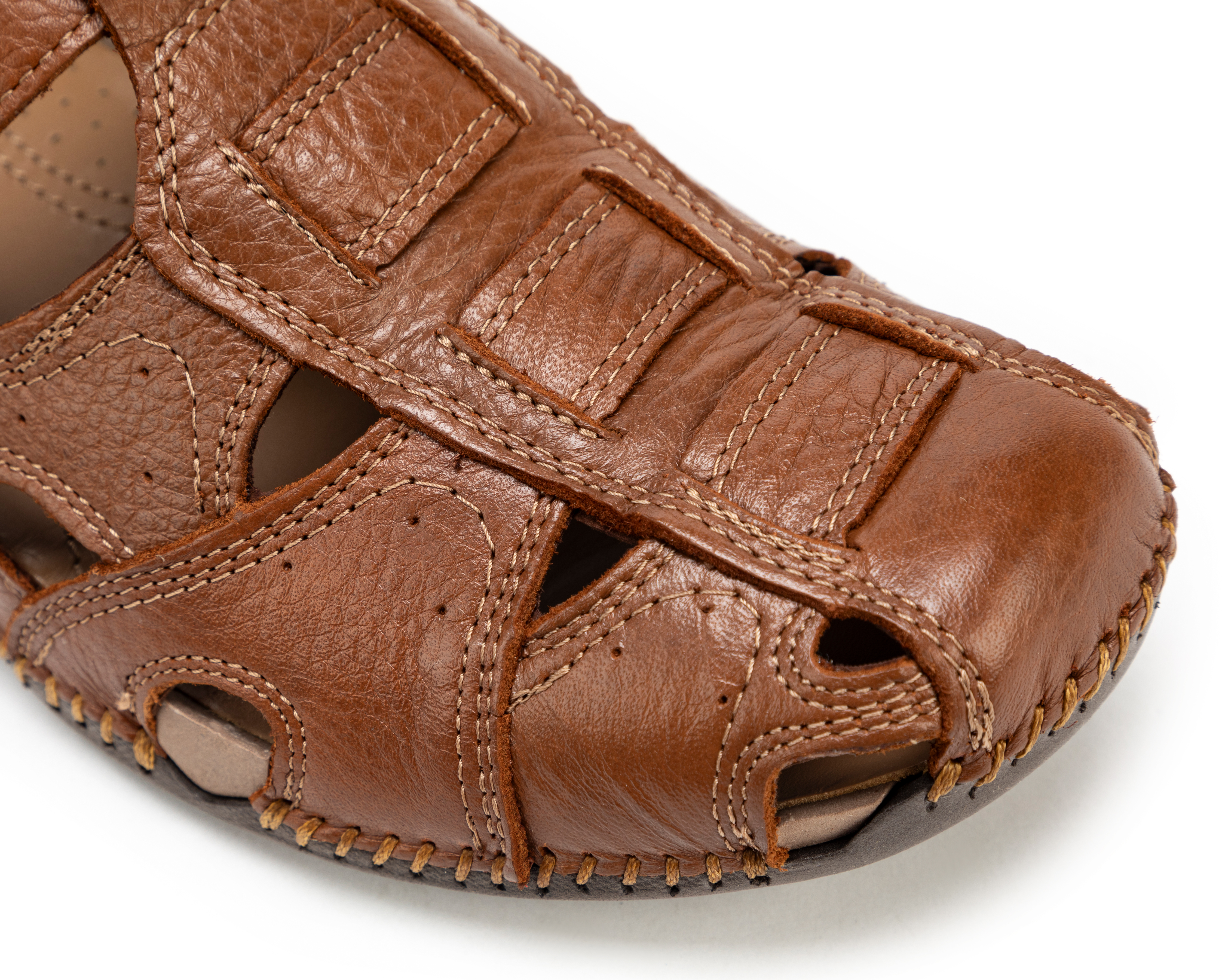 Foto 7 pulgar | Foto 6 | Sandalias Confort Lobo Solo de Piel para Hombre