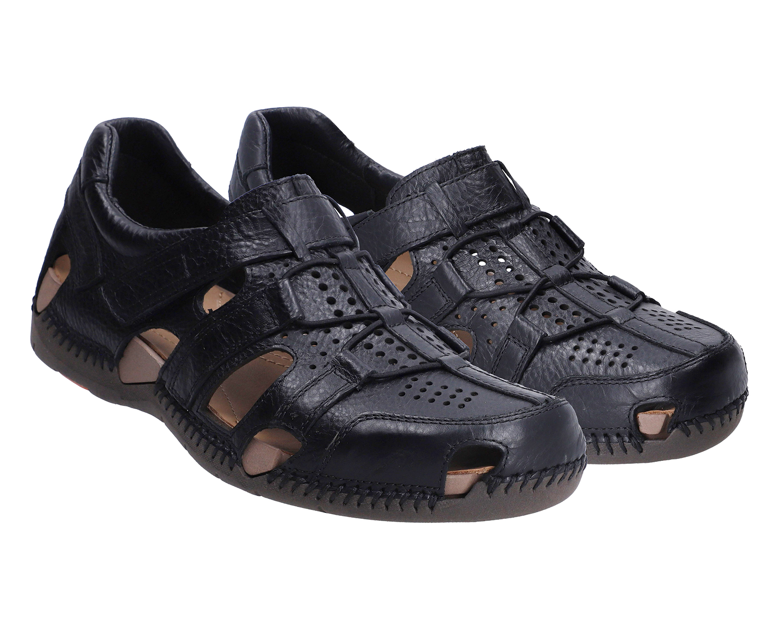 Sandalias Confort Lobo Solo de Piel para Hombre