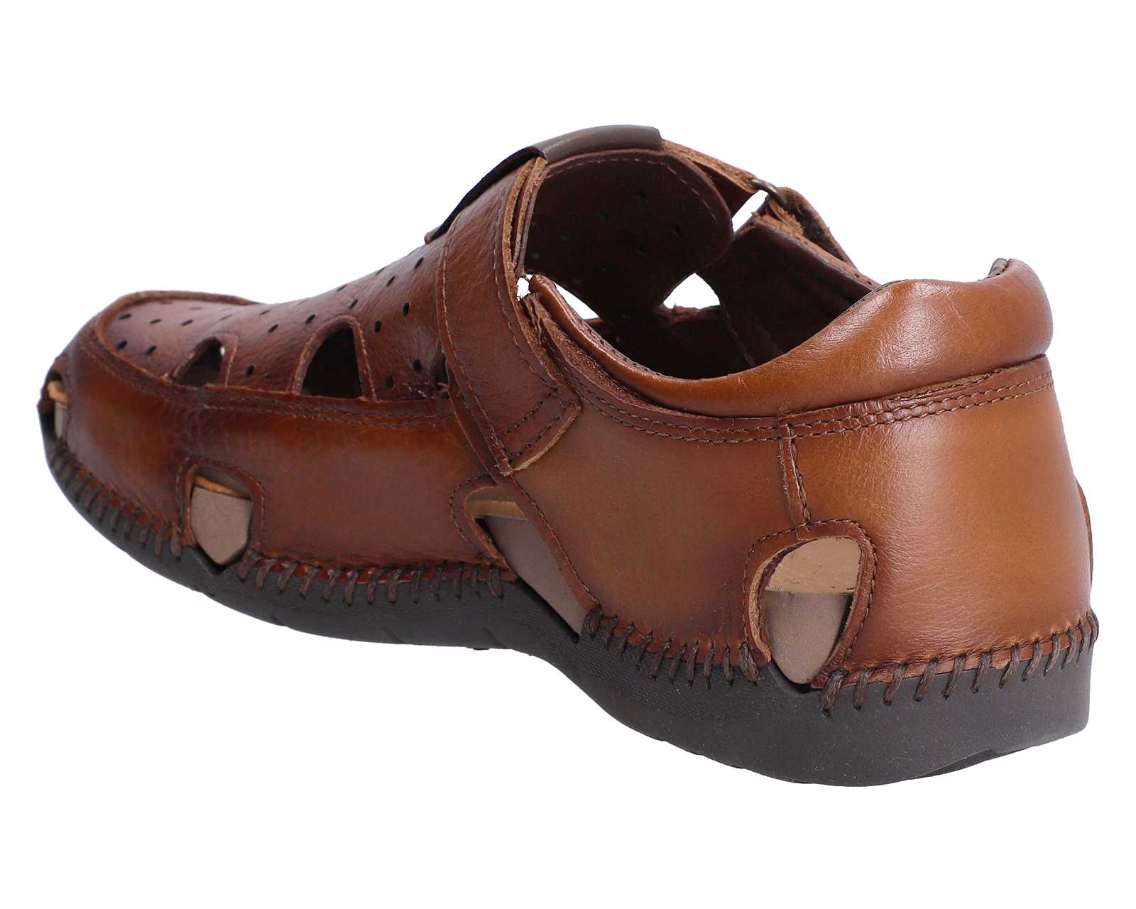 Foto 3 pulgar | Foto 2 | Sandalias Confort Lobo Solo de Piel para Hombre