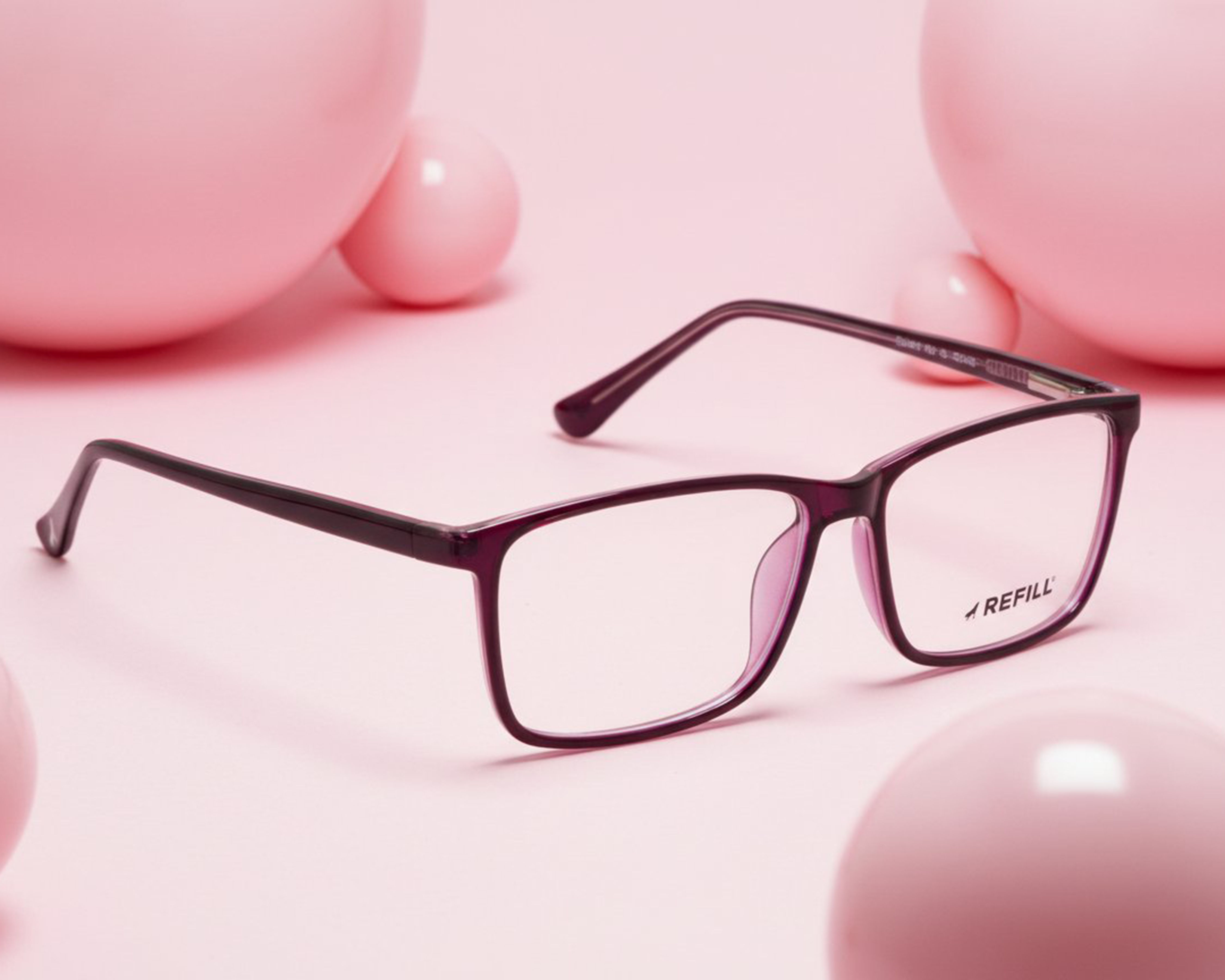 Foto 10 pulgar | Foto 9 | Armazón Oftálmico para Mujer Refill Rectangulares Morado