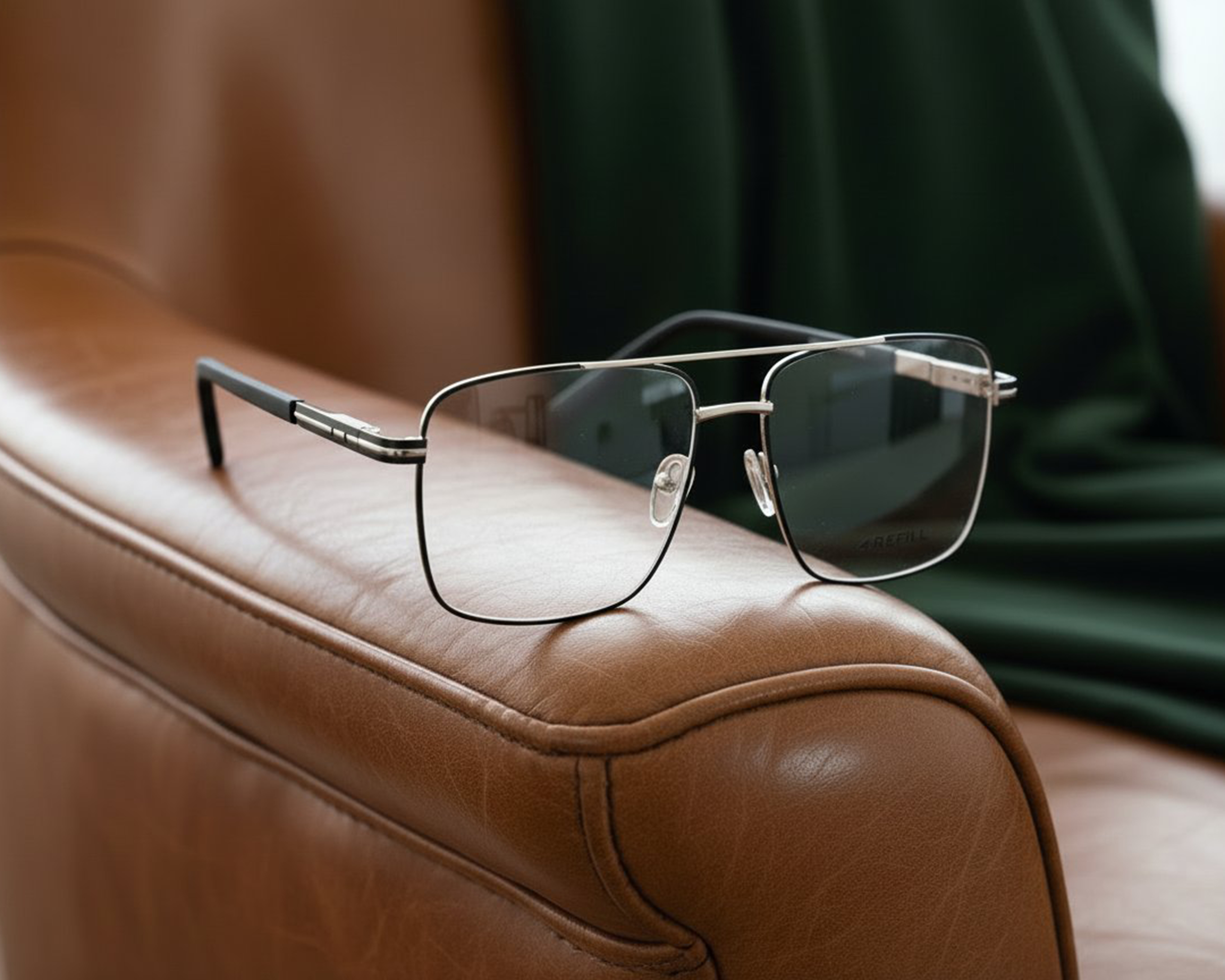 Foto 10 pulgar | Foto 9 | Armazón para Hombre Refill Cuadrado Negro